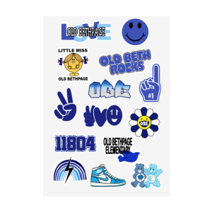 Old Bethpage Girl Cling Sheet