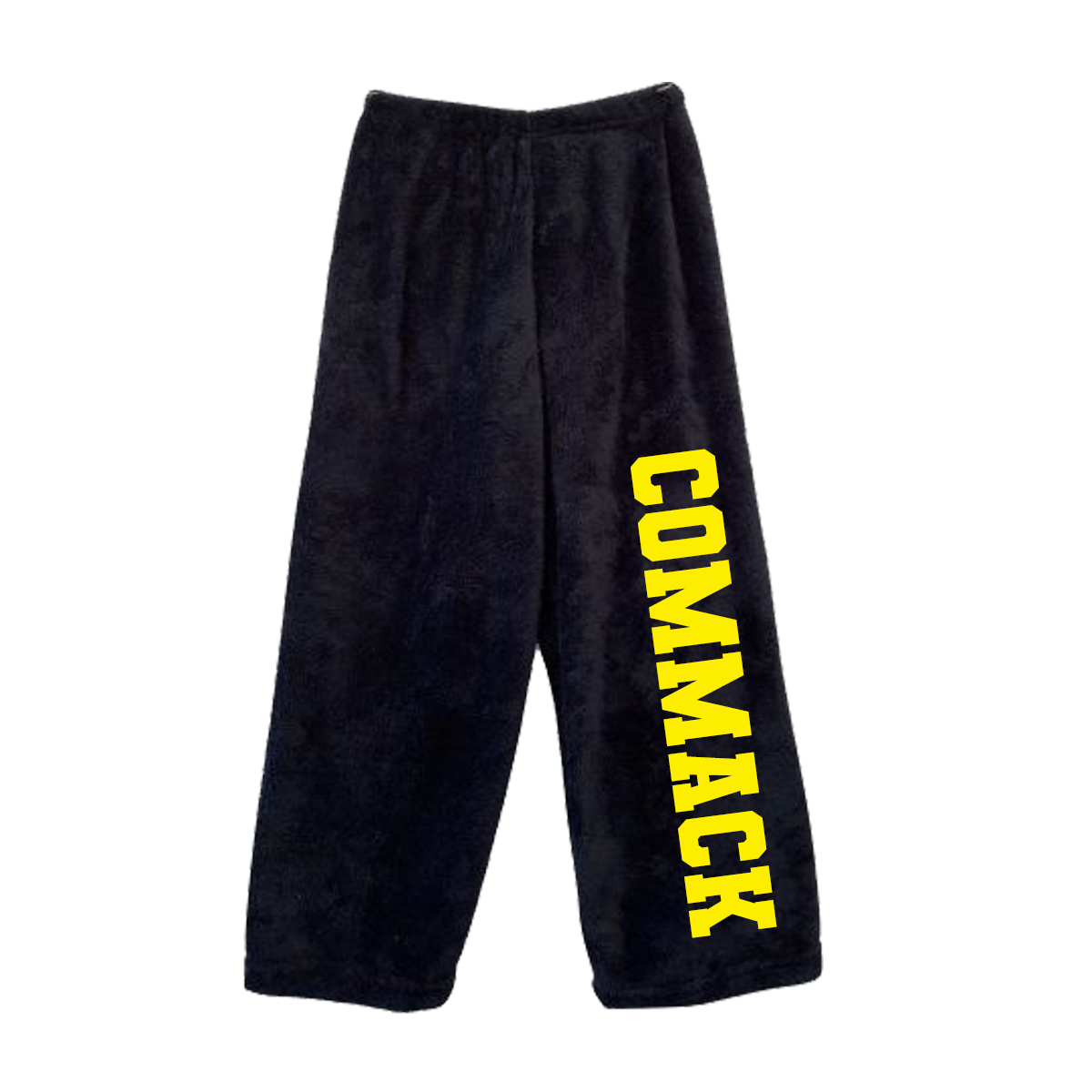 Commack SEPTA Fuzzy Black/Yellow PJ Pants