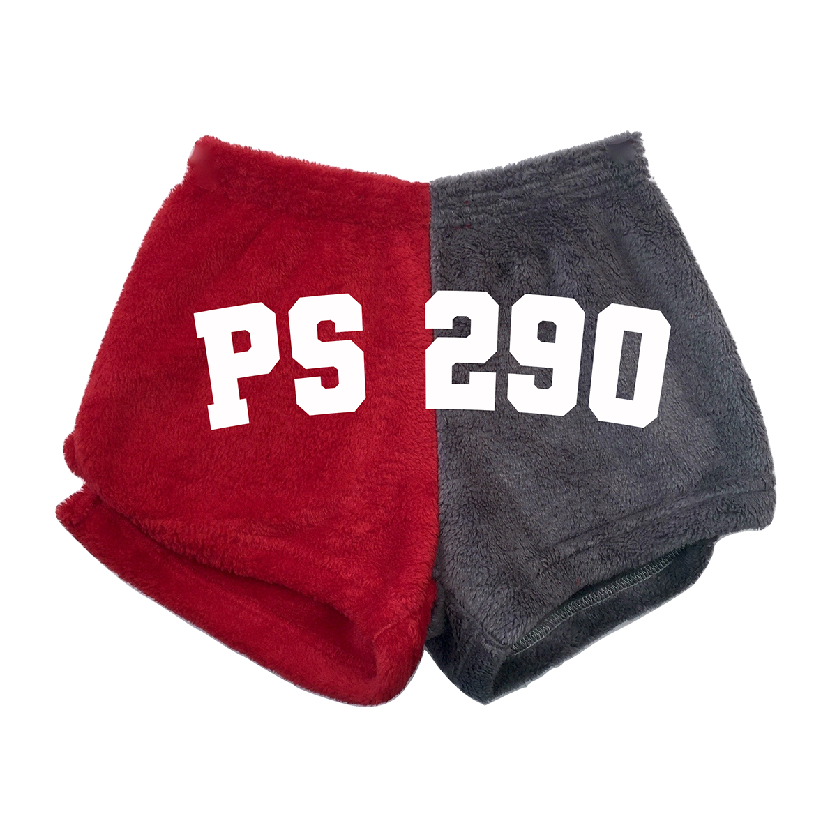PS 290 Fuzzy Red/Gray Shorts