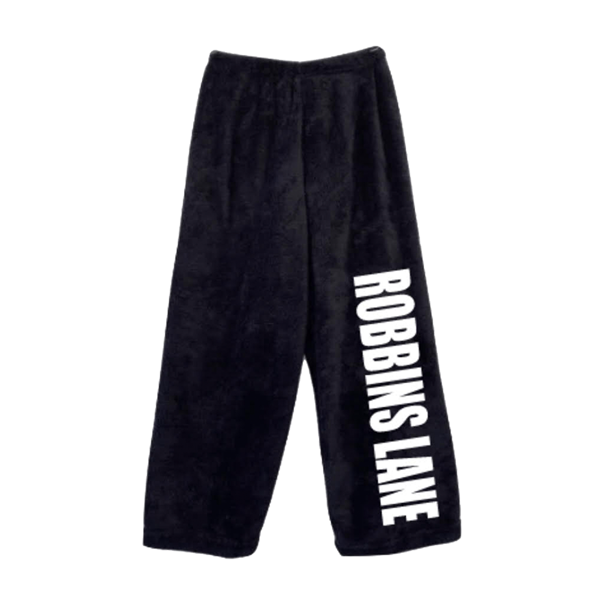 Robbins Lane Fuzzy Black PJ Pants