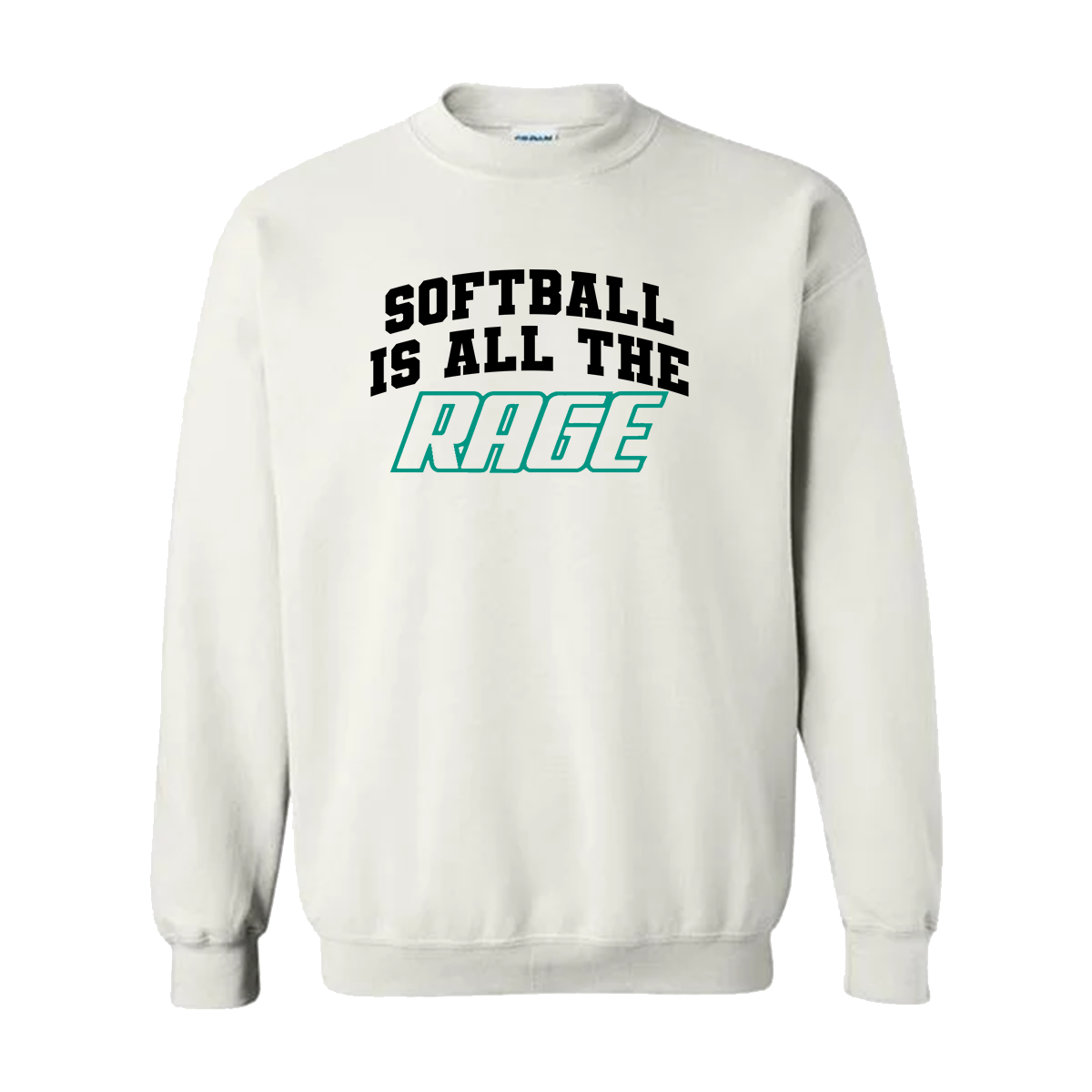 Softball Is All The Rage Crewneck Sweatshirt